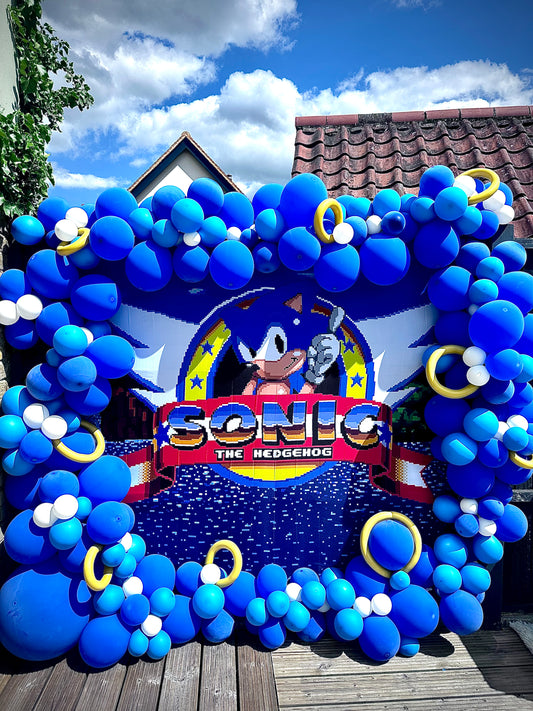 Backdrop add - on for Balloons or Bouncy Castle